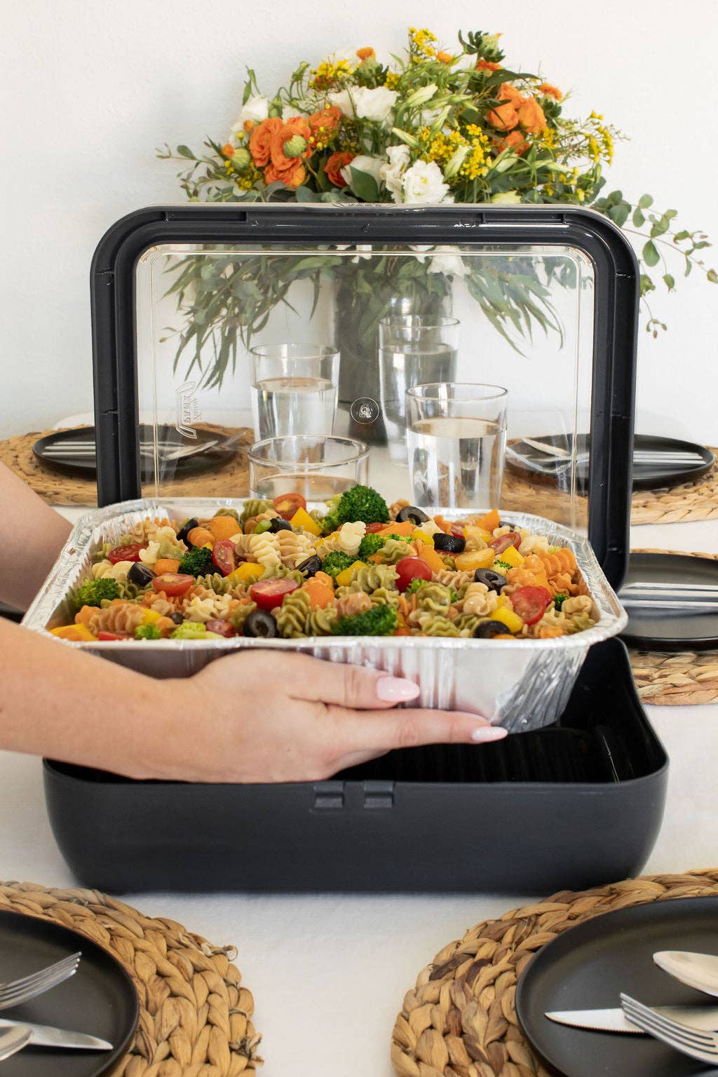 Fancy Panz Classic Set - Pan Frame w/ Lid & Serving Spoon - Charcoal