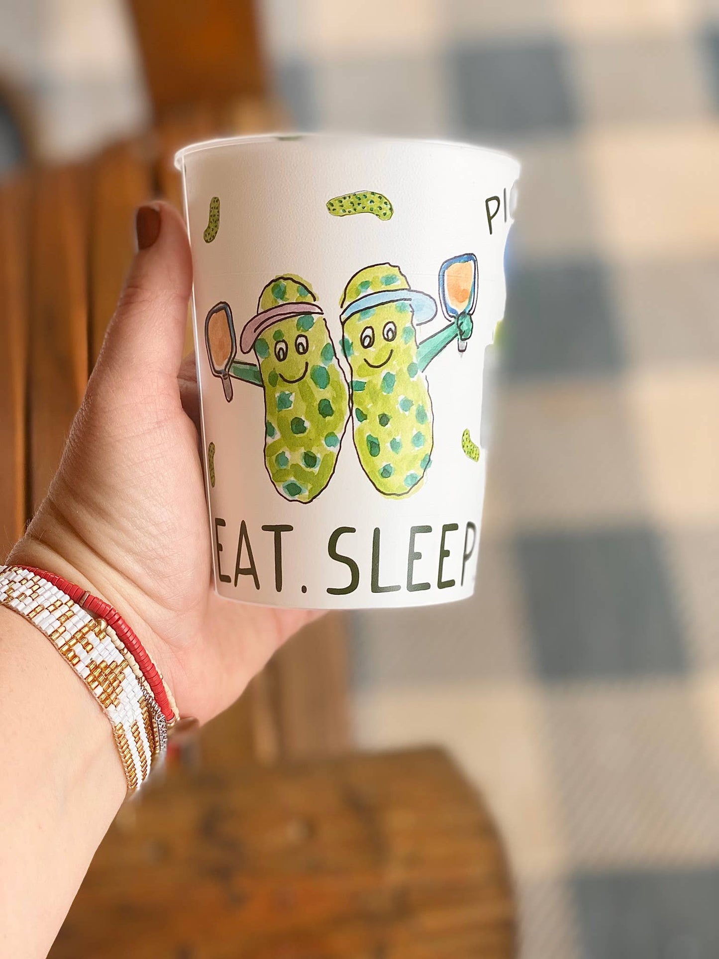 Pickle Ball Reusable Party Cups, gifts, fun cup