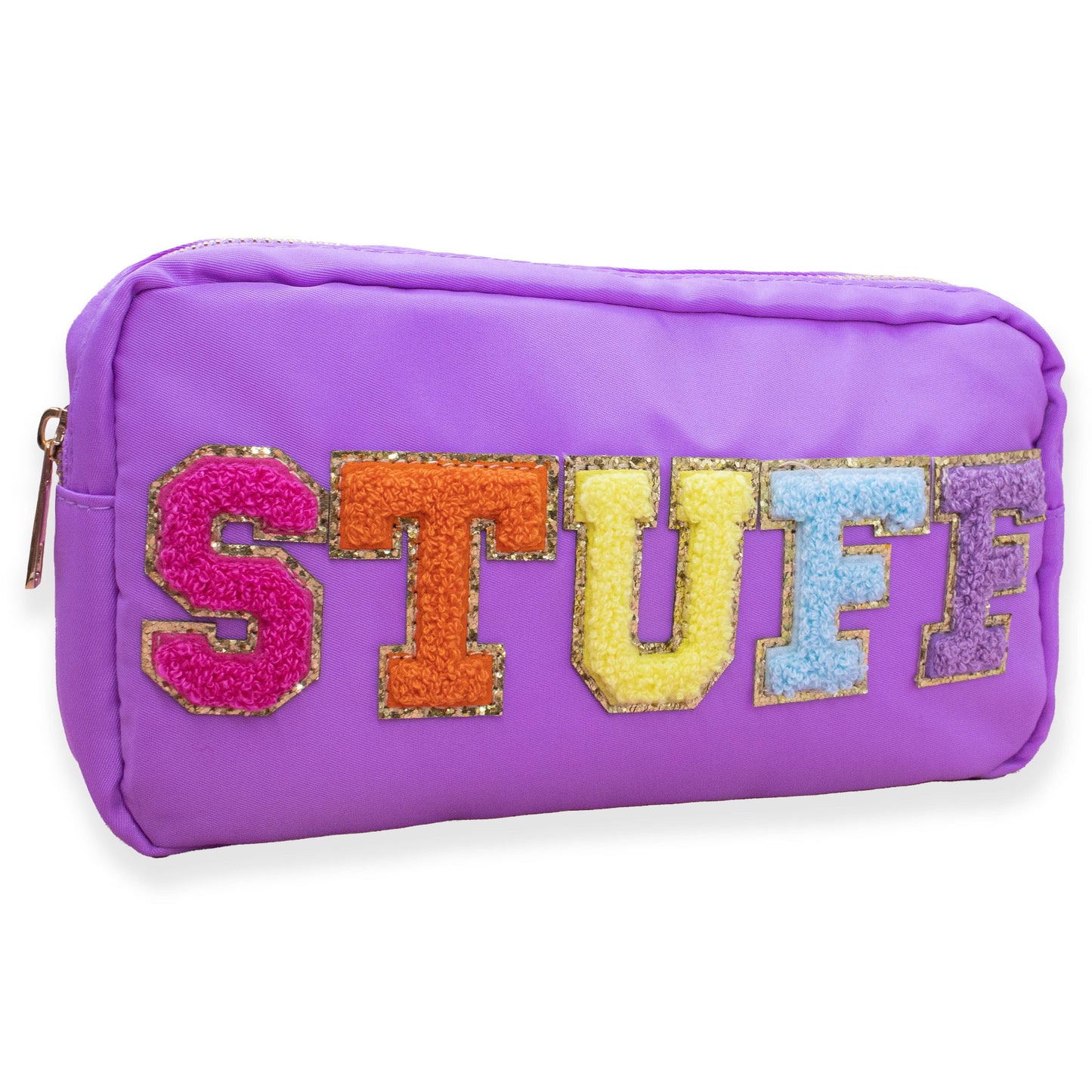 Preppy Nylon Chenille Letter Bag - STUFF - Asst Colors