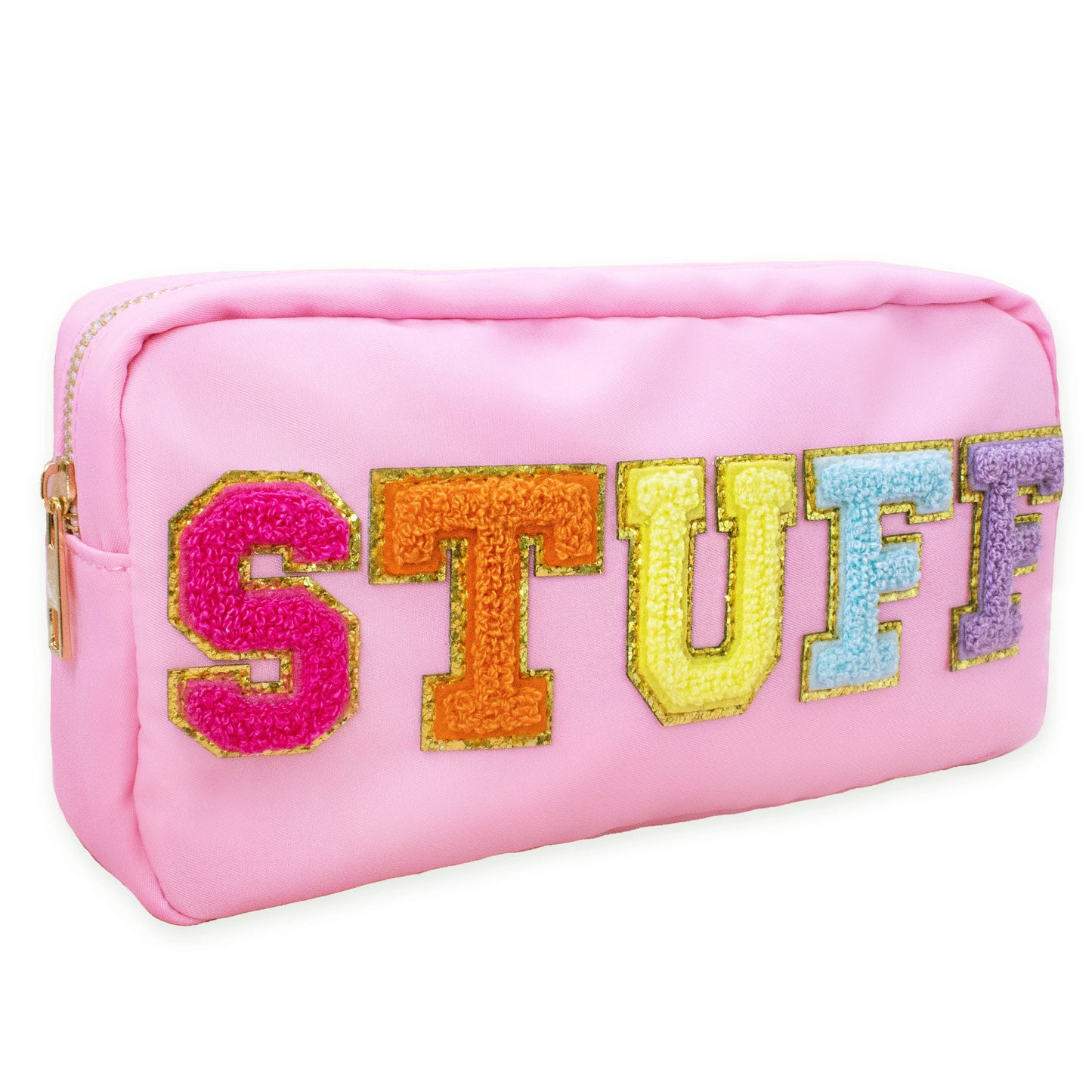 Preppy Nylon Chenille Letter Bag - STUFF - Asst Colors