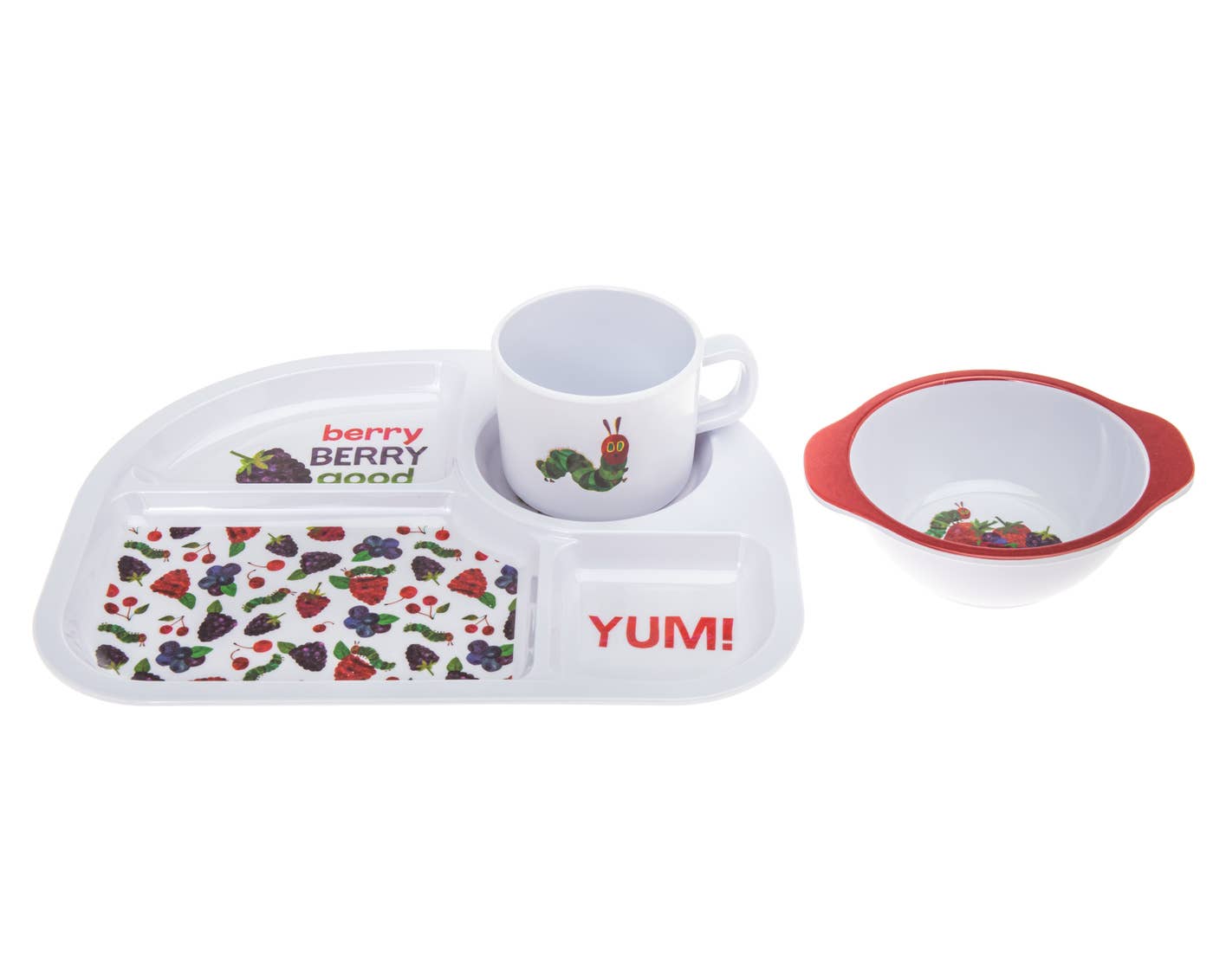 Eric Carle Kid's 3 Piece Berry Melamine Set