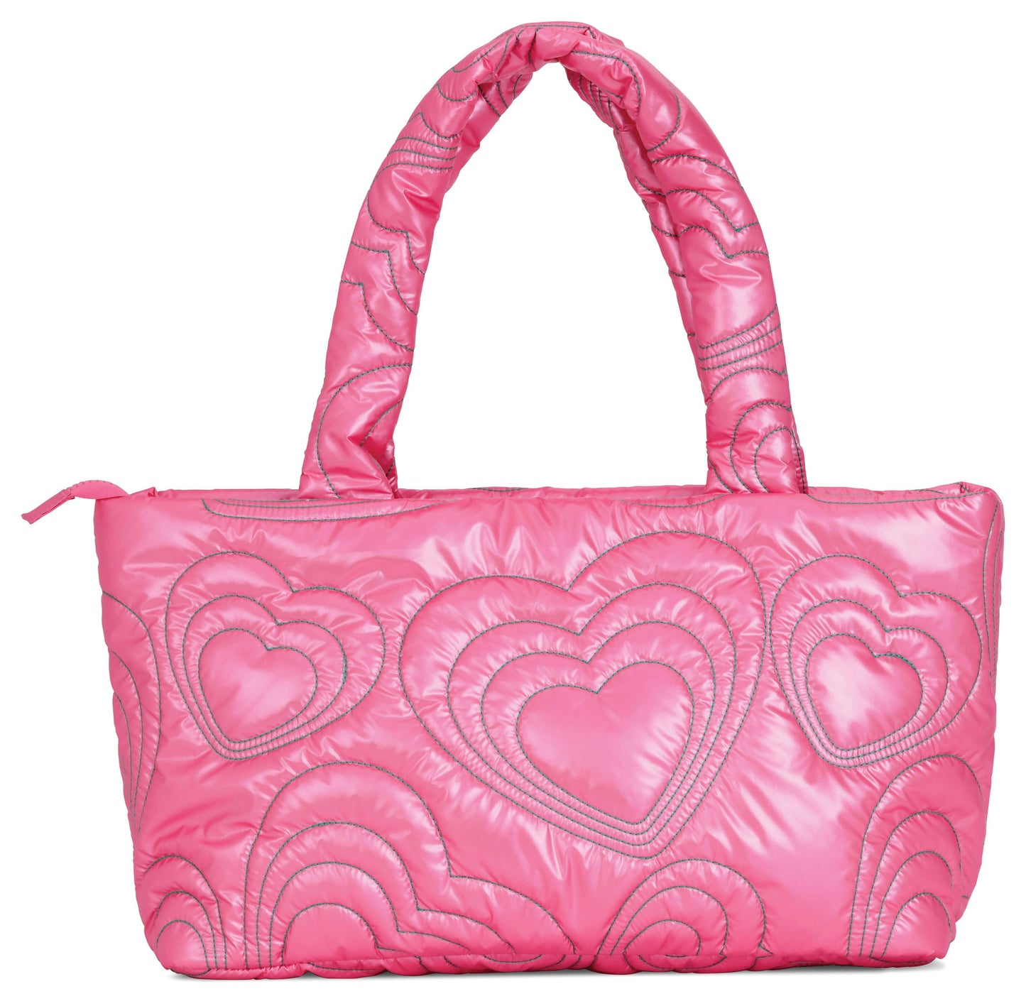 PINK SHINING HEART PUFFY OVERNIGHT