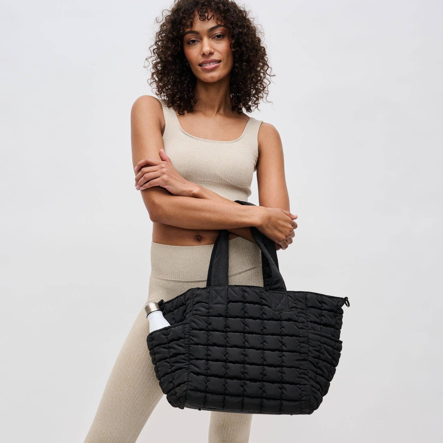 Dreamer - Quilted Puffer Nylon Tote - Assorted Colors