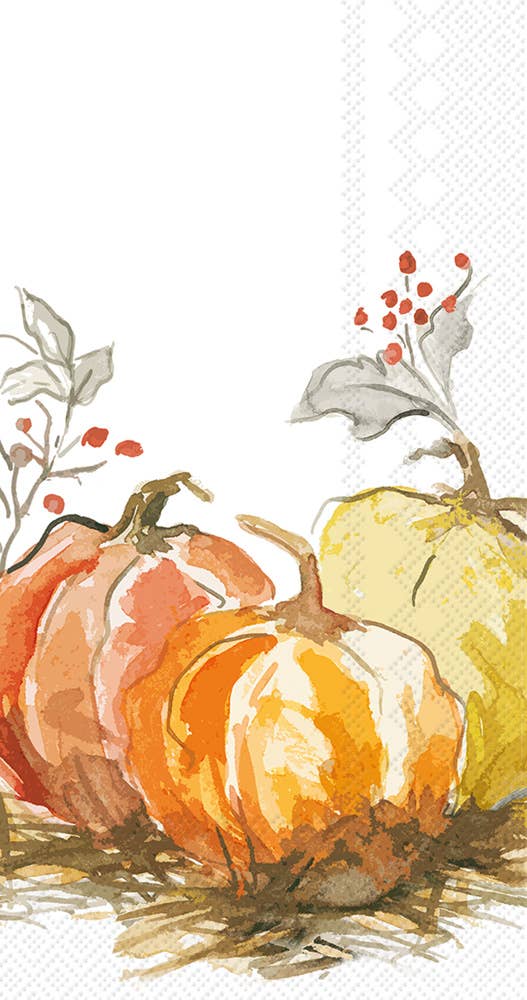 Paper Guest Towels - Painted Pumpkin