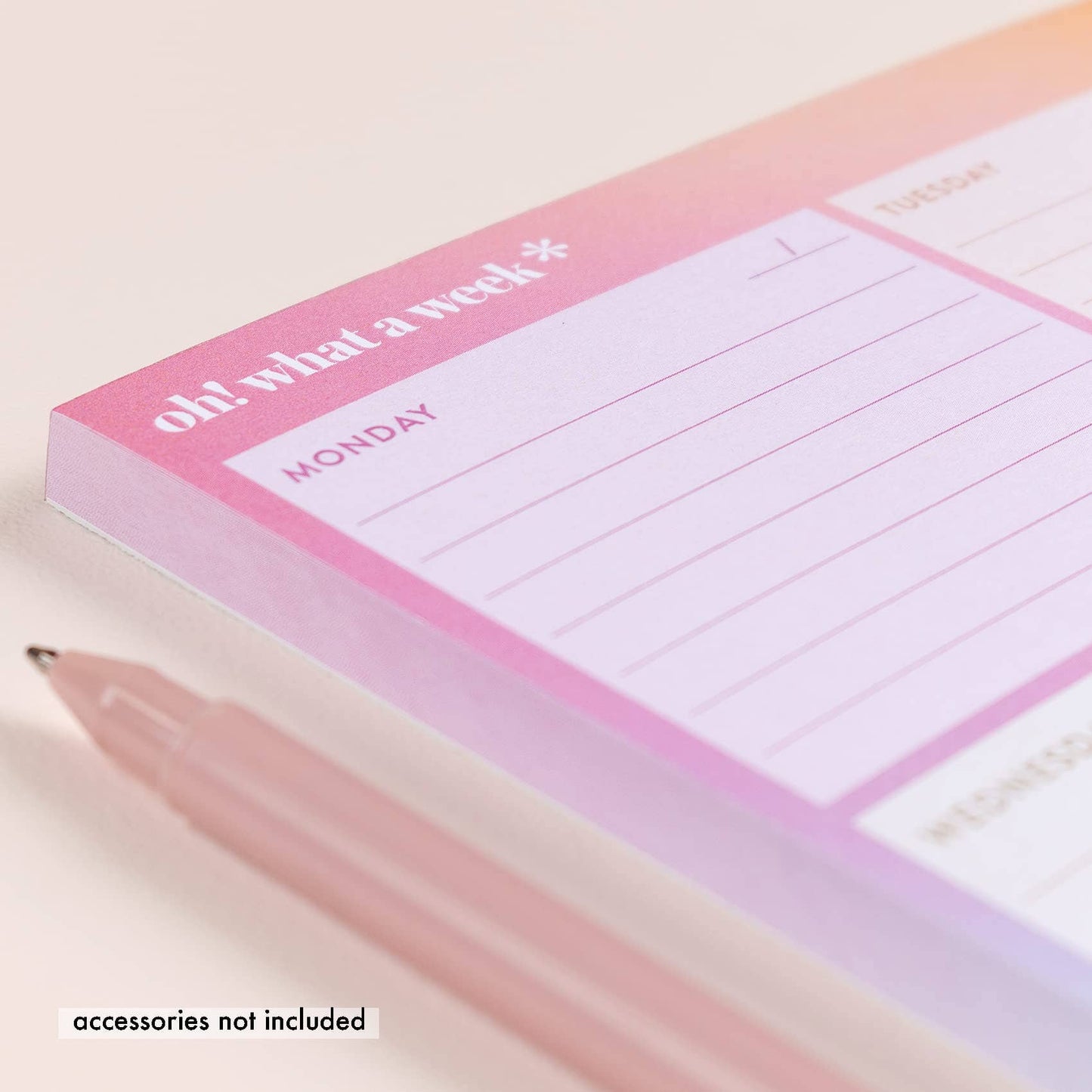 Oh! What A Week Notepad - 50 sheets