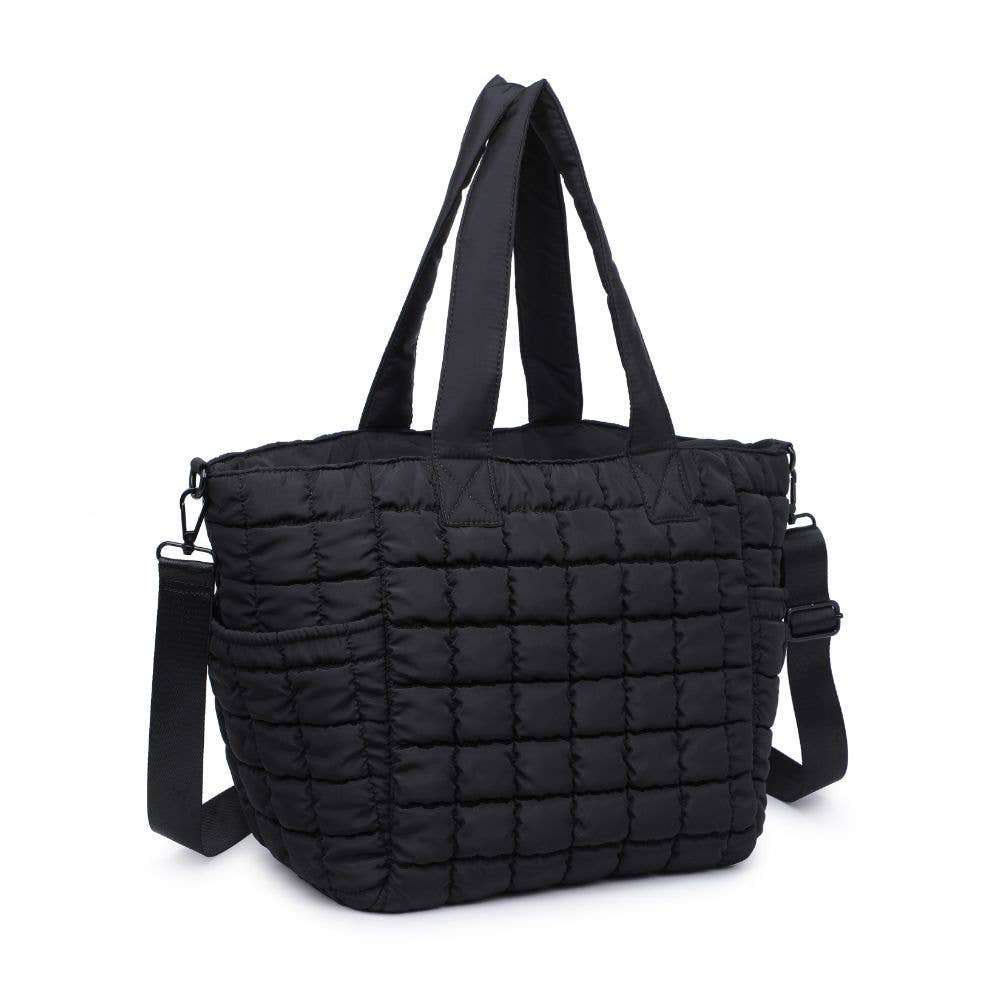 Dreamer - Quilted Puffer Nylon Tote - Assorted Colors