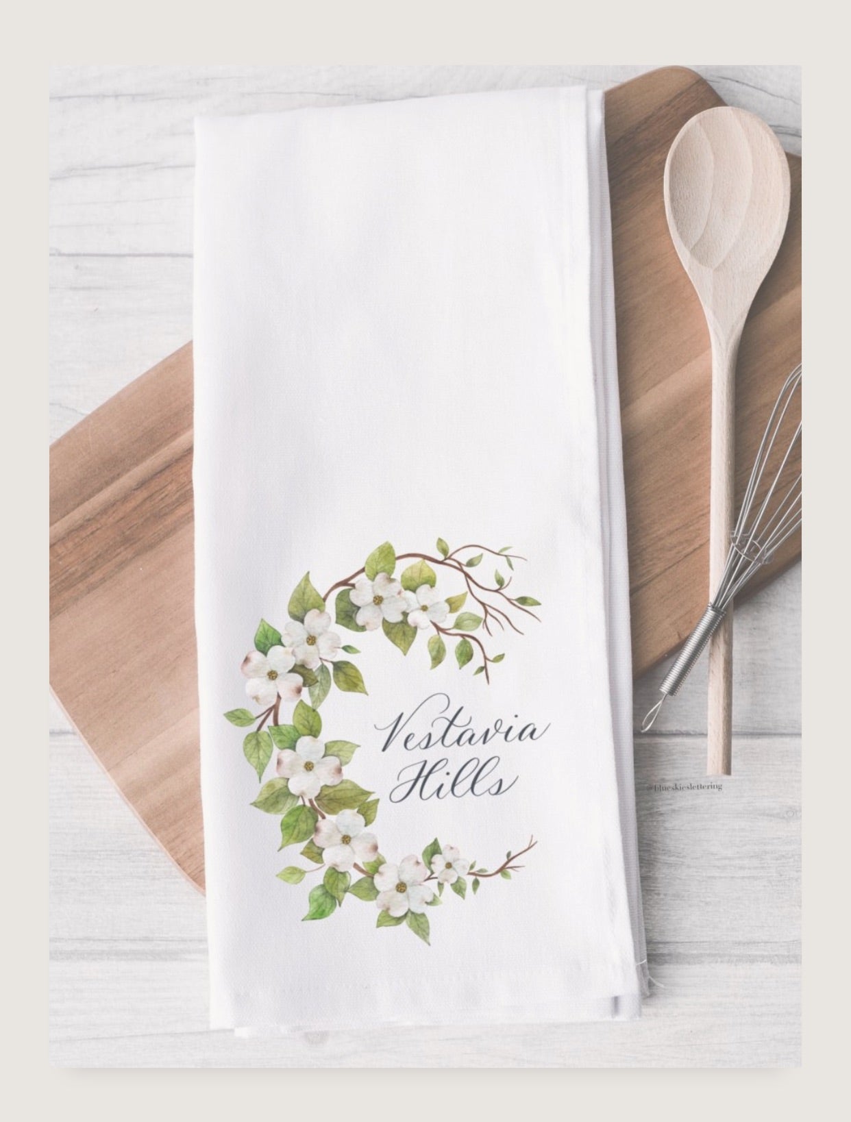 Vestavia Hills Dogwood Tea Towel