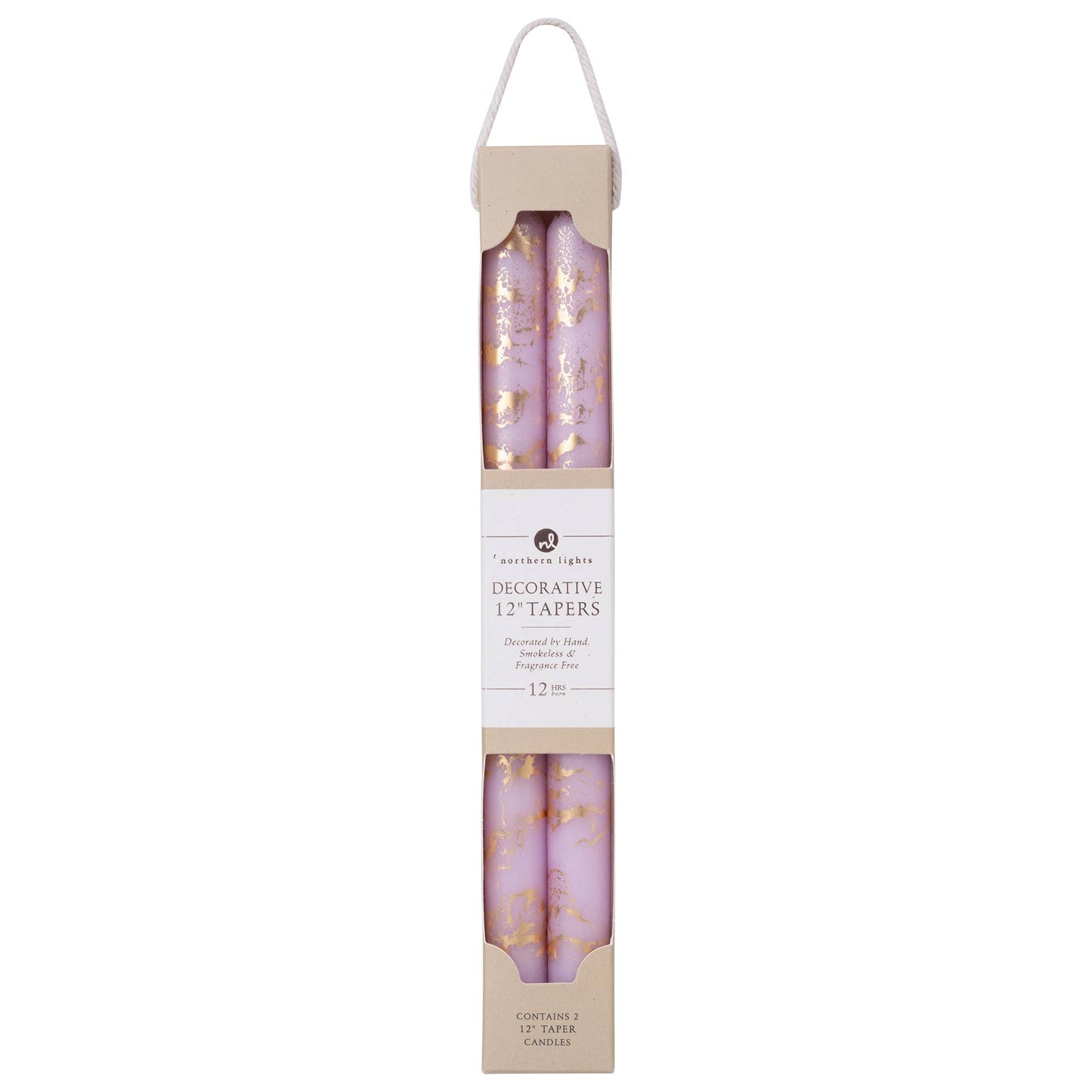 12" Decorative Taper 2pk - Multiple Colors