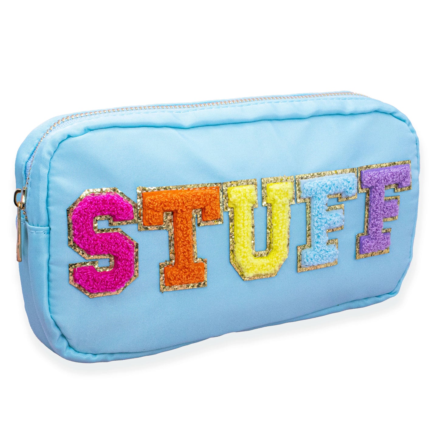Preppy Nylon Chenille Letter Bag - STUFF - Asst Colors