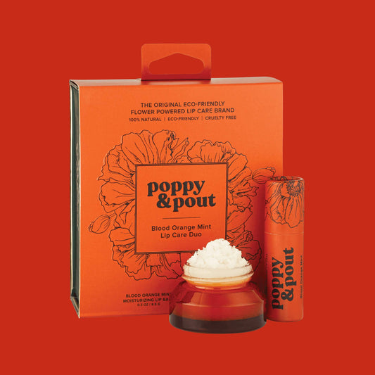 Poppy & Pout - Lip Care Duo, Blood Orange Mint