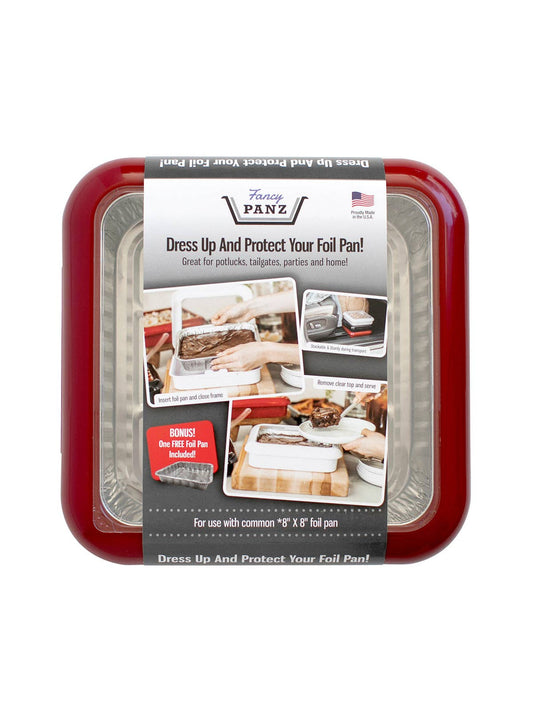 Square Set - 8x8 Pan Frame w/ Lid & Serving Spoon - Red