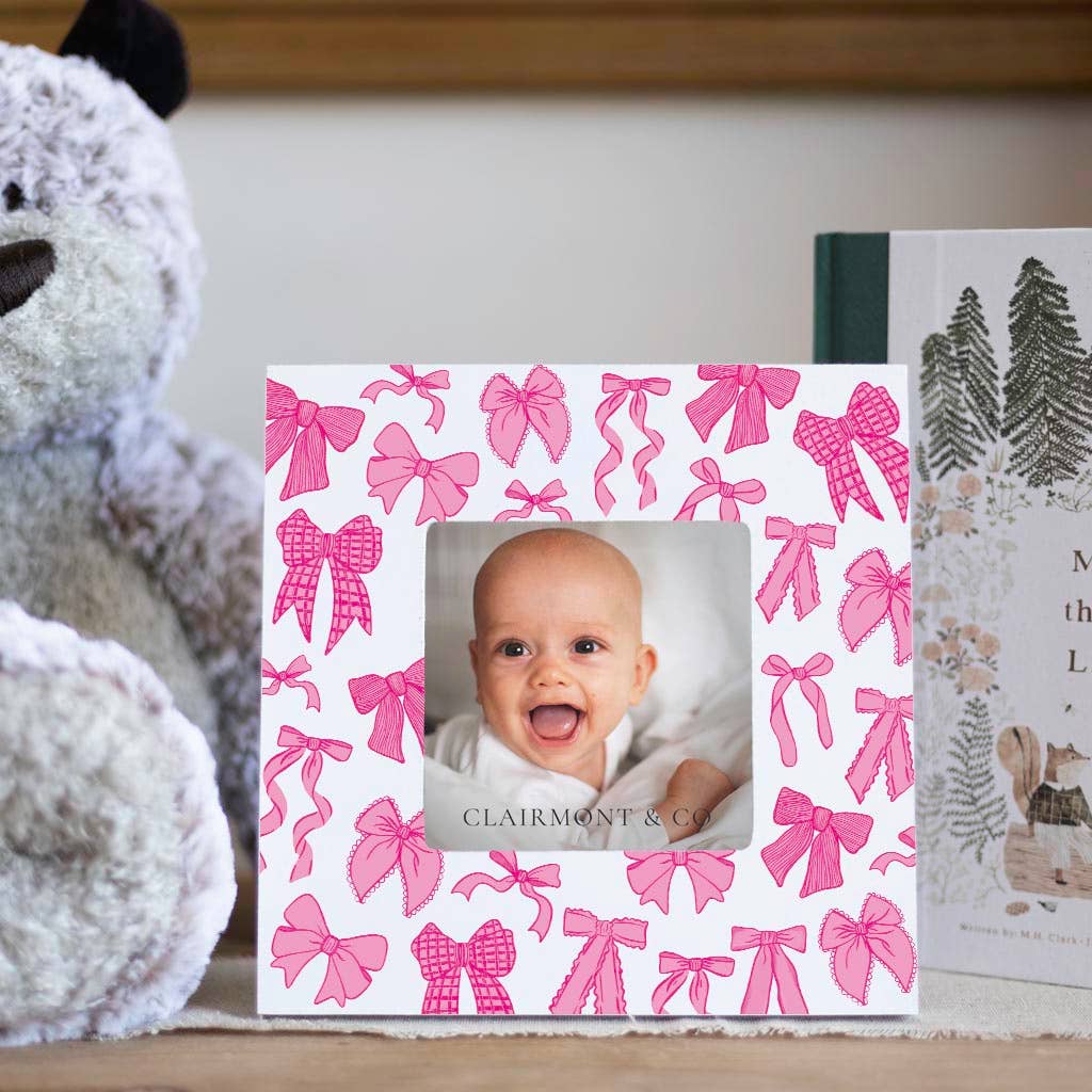 Pink Bows Picture Frame