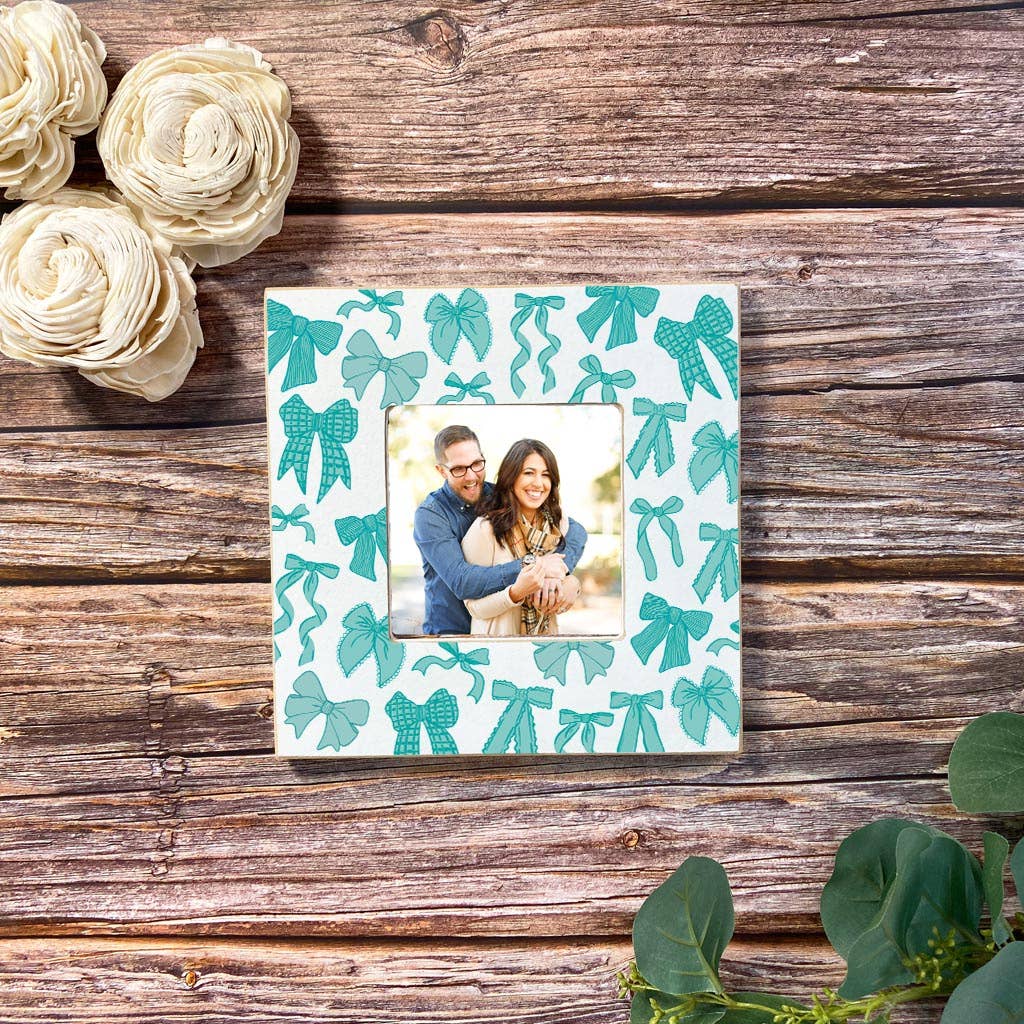 Blue Bows Picture Frame