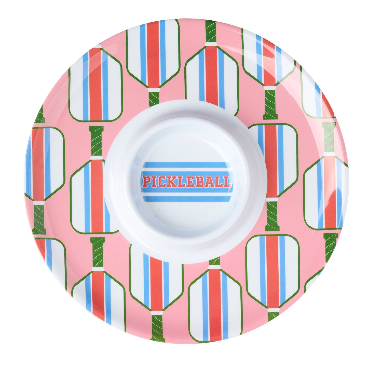 Pickle Ball Melamine Chip-n-Dip