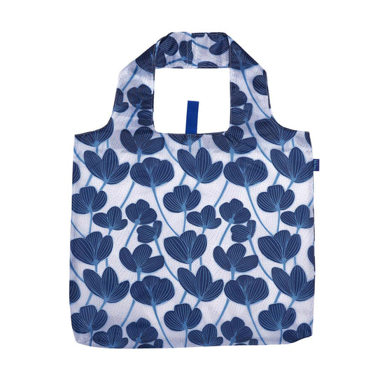 MODERN POPPY blu Bag Reusable Shopper Tote