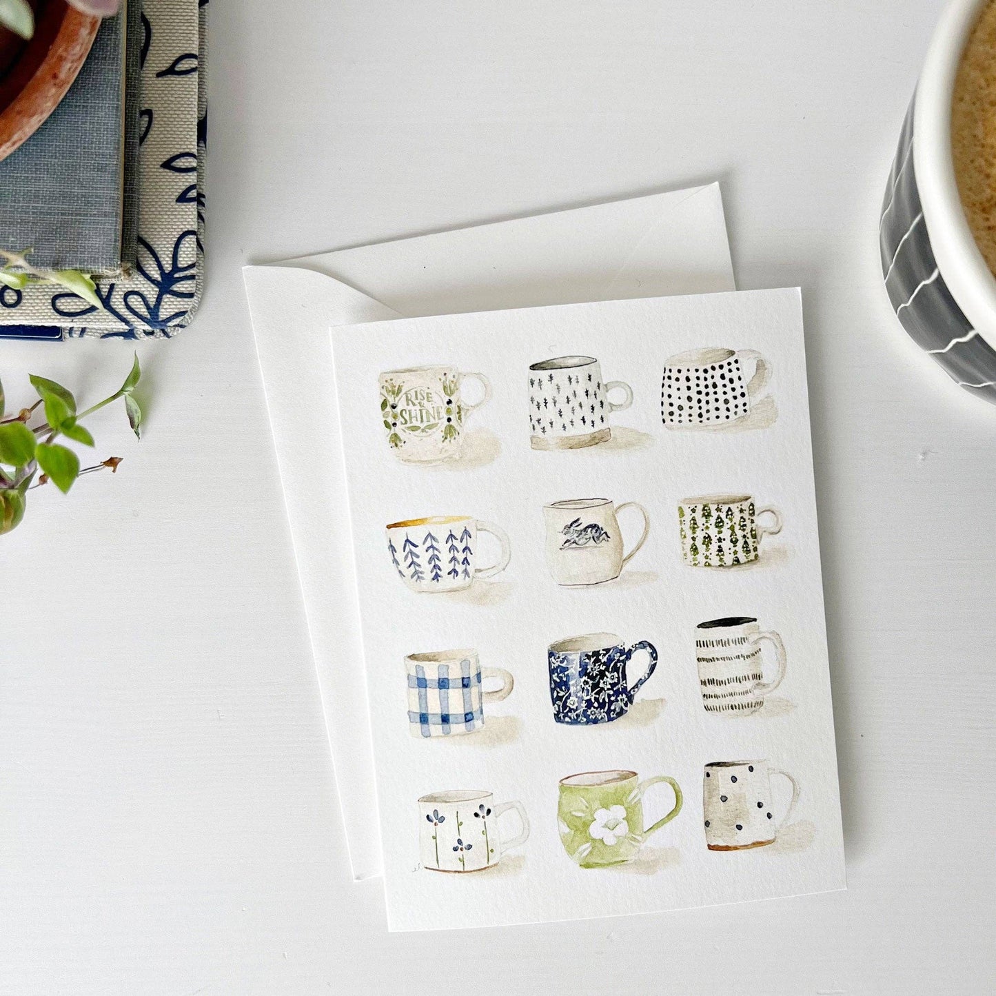 Mugs notecards - Set of 8