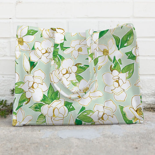 Magnolia Canvas Tote Bag ~ Amanda Klein Design