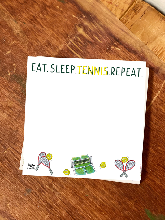 Tennis Chunky Notepad-Stationery Writing Pad 100 pag